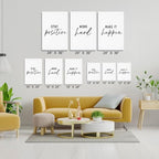 GUBIYU 3 Pcs Office Wall Decor Stay Positive, Hard Work Wall Art, Motivational - Image 6
