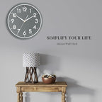 AKCISOT Wall Clock Bathroom 10 Inch Analog Small Wall Clocks Battery Operated - Image 9