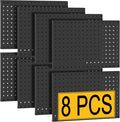 PBHEPJ 8 Pcs Metal Pegboard Panels, Heavy Duty Peg Boards by PBHEPJ