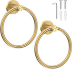 SetSail Towel Holder for Bathroom Wall Gold Towel Ring Stainless Steel Hand by SetSail