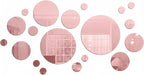 Shappy 32 Pcs Acrylic Mirror Wall Stickers Removable Round Wall Decal Circle by Shappy