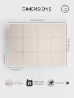 Bumusty Large Cork Board 48" x 36" Alternative - Image 2