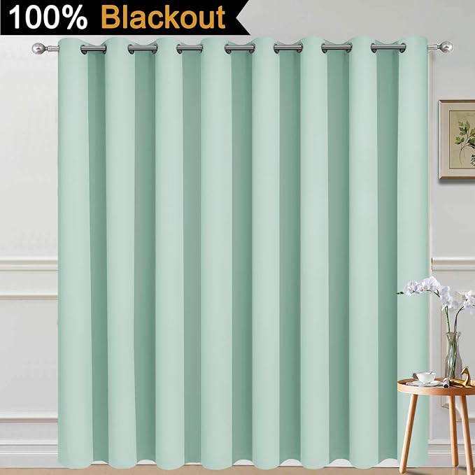 Yakamok Extra Wide 100% Blackout Full Shading Curtains - Image 2