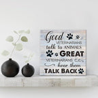 Funny Veterinarian Gifts Farmhouse Dog Canvas Wall Art Decor Veterinary Vet Gift - Image 3