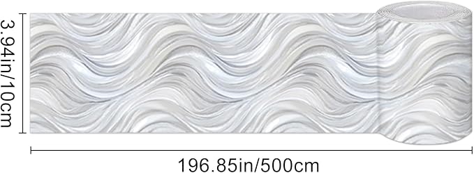 HOMETITUTE Wallpaper Border Peel and Stick Decorative Wall Trim Self Adhesive - Image 3
