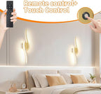 Battery Operated Wall Sconce Set of 2, Dimmable Cordless Battery Wall Sconces - Image 7