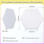 18 Pack Self-Adhesive Acoustic Panels Soundproof Wall Panels 12"X10"X 0.4" - Image 5