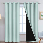 Yakamok 100% Blackout Lined Pair Curtains, Window Treatment Thermal Insulated by Yakamok