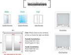YIIBAII Mini Blinds Suitable for 44" W x 64" H Windows 1" Aluminum Horizontal - Image 8