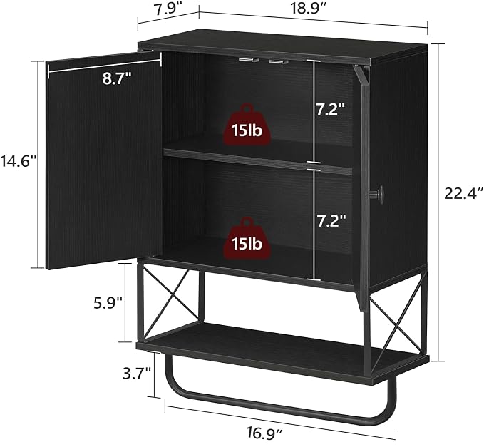 MAHANCRIS Bathroom Wall Cabinet - Image 3