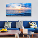 Wapluam Large Canvas Wall Art For Living Room Office Wall Decor Beach Pictures - Image 3