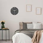 XFM Modern Wall Clock 12 Inch Silent Wall Clocks Battery Operated Grey Simple - Image 3