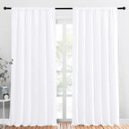 NICETOWN White Bedroom Curtain Panels by NICETOWN