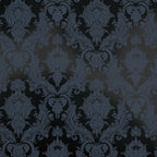 Tempaper Textured Black Damsel Removable Peel and Stick Damask Wallpaper by TempaperCo