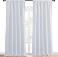 NICETOWN Greyish White Bedroom Curtain Panels by NICETOWN