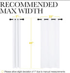 NICETOWN Draperies Curtains Panels, Blocking Out 50% Sunlight Window Treatment - Image 2