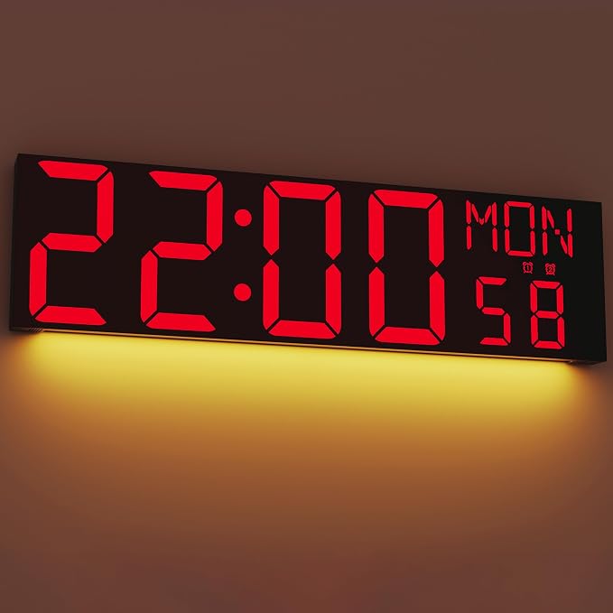 JALL 30" Large Digital Wall Mount Clock by JALL
