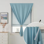 Thermal Blackout Curtains with Self-Adhesive Tape, No Rod No Drill Easy Install - Image 2