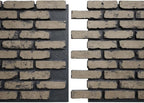 EverStone Aged Brick Faux Brick Panel, 46 7/8"W x 27"H x 1 1/4"D, Ash Color - Image 8