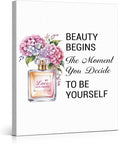 Inspirational Pink Flower Wall Art Decor by VAHATAN