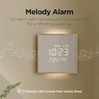 mooas Wooden Frame LED Silent Wall Clock - Image 5