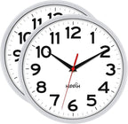 HIPPIH Wall Clock 2 Pack, 10 Inch Modern Wall Clocks Battery Operated, Non - Image 9