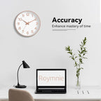 Roymnie Wall Clock 12 Inch Silent Wall Clocks Battery Operated- Modern Non - Image 4