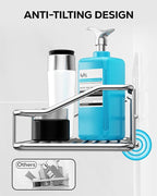 Nieifi Shower Caddy Shelf with Hooks Storage Rack Organizer Adhesive Stainless - Image 5
