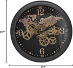 CLXEAST 24 Inch Moving Gear Wall Clock - Image 10