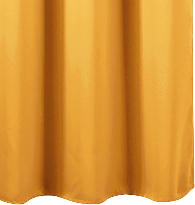 LEMOMO Blackout Curtains 66 x 54 Inch Long Yellow Curtains Set of 2 Panels Room - Image 8