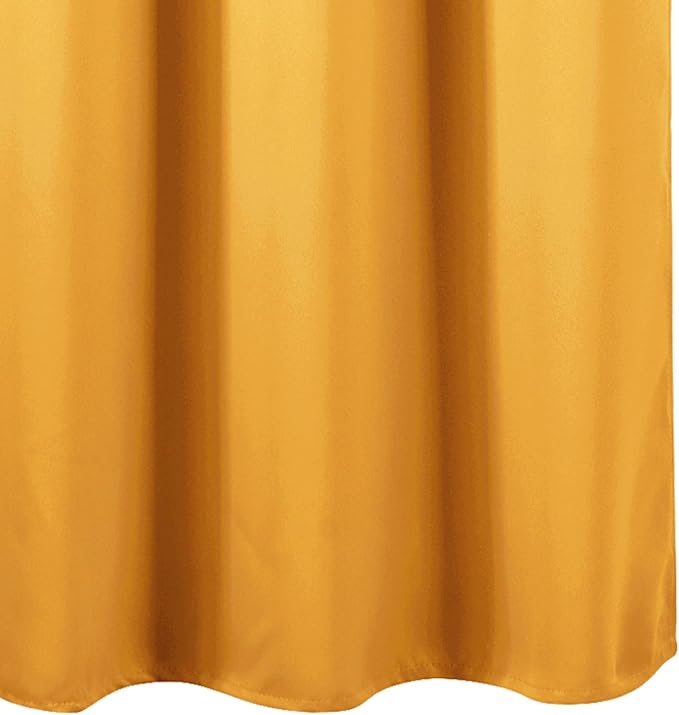 LEMOMO Blackout Curtains 52 x 120 Inch Long Yellow Curtains Set of 2 Panels - Image 8