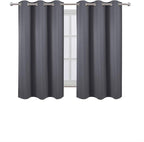 LEMOMO Blackout Curtains 40 x 63 inch/Grey Curtains Set of 2 Panels/Thermal - Image 2