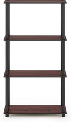 Furinno Turn-N-Tube 4-Tier Multipurpose Shelf Display Rack, Round Tubes - Image 7