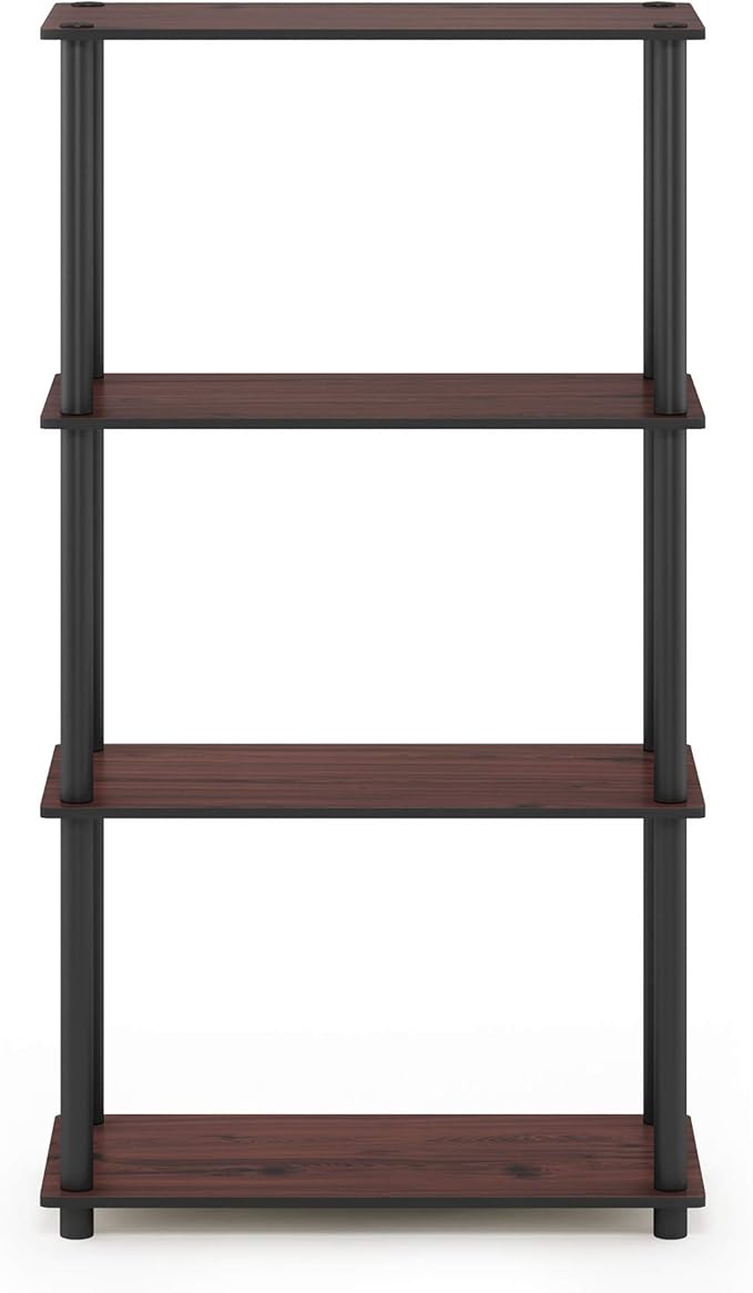 Furinno Turn-N-Tube 4-Tier Multipurpose Shelf Display Rack, Round Tubes - Image 7