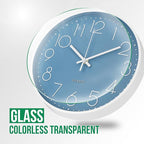 Wall Clock 10 Inch Non-Ticking Silent Modern Simple Style Round Decor Clock - Image 5