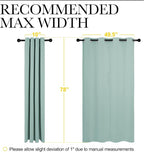 NICETOWN Aqua Blue Blackout Curtains 78" Long - Image 7