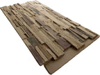 EverStone Cascade Faux Stone Panel, 48 5/8"W x 24 3/4"H x 1 1/4"D, Adobe Color - Image 6