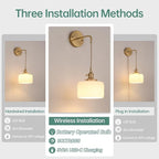 Shenmoyl Battery Operated Wall Sconce - Image 2