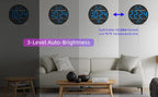 Digital Wall Clock with Large LED Display, Temperature, Auto-Brightness | Small - Image 5