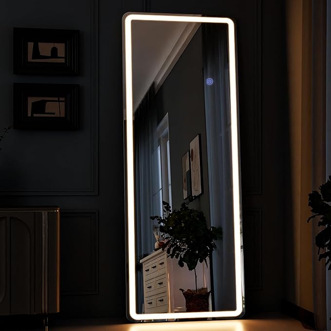 GLSLAND LED Full Length Mirror 60"x16" Floor Mirror - Image 3