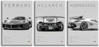 CSLGQGV Car Poster Vintage Racing Car Wall Art Supercar Canvas Prints Painting by Unknown