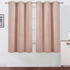 LEMOMO Blackout Curtains 42 x 63 inch/Blush Curtains Set of 2 Panels/Thermal by Lemomo