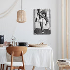 High Fashion Poster Trendy Black and White Wall Art Retro Girl Room Decor - Image 4