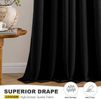 MIULEE Blackout Curtains for Bedroom Living Room 2 Panels, Thermal Insulated - Image 6