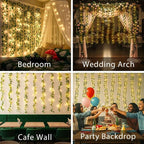 suddus 200 LED Vine with Light Plug in, 6.5ft x 6.5ft Ivy Fairy Curtain Lights - Image 7