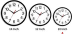 Rohioue Wall Clock Modern 10 Inch Black Battery Operated Silent Non Ticking - Image 3