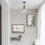 Wocred Set of 2 Rectangular Wall Mirror, Gorgeous Rustic Farmhouse Accent Mirror - Image 4