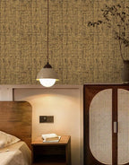 Brown Grasscloth Peel and Stick Wallpaper Textured Contact Paper - Image 7