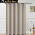 Yakamok 100% Blackout Lined Panels, Thermal Insulated Blackout Curtains - Image 2