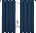 NICETOWN Bedroom Curtain Panels Blackout Draperies, Thermal Insulated Solid - Image 2